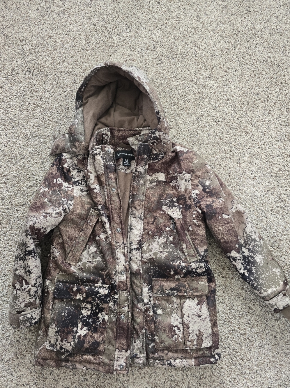 The TrueTimber Youth Tanakan Waterproof Hunting Parka Multi Brown Camo